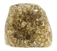 KYEYGWO Natural Citrine Crystal Cluster Geode Raw Crystals and Healing Stones Mineral Specimen Rock Collection Display Decor for Home, 1.38-2.95 Inch