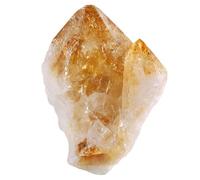 KYEYGWO Natural Citrine Points Raw Crystals and Healing Stones Rough Rocks for Tumbling, Decoration, Polishing, Wire Wrapping, Wicca & Reiki, 201-300 g
