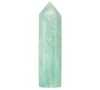 KYEYGWO Natural Fluorite Crystal Wand for Healing Chakra Witches, Hexagonal Pointed Crystal Obelisk Tower Witchcraft Altar Supplies 70-80 mm