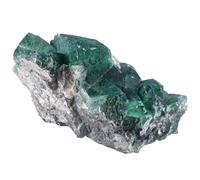 KYEYGWO Natural Green Fluorite Crystal Cluster Geode Druzy Specimen