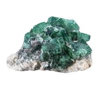 KYEYGWO Natural Green Fluorite Crystal Cluster Geode Druzy Specimen