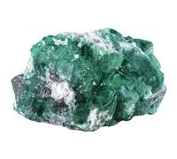 KYEYGWO Natural Green Fluorite Crystal Cluster Geode Druzy Specimen