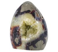 KYEYGWO Natural Septarian Dragon Stone Crystal Geode Cluster, Irregular Mineral Specimen Crystals and Healing Stones for Home Room Decor, 48-70 mm