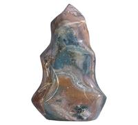 KYEYGWO Ocean Jasper Crystal Obelisk Tower for Home Shelf Desk Decor
