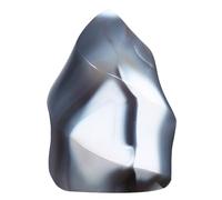 KYEYGWO Orca Agate Crystal Obelisk Tower for Shelf Desk Decor, Flame Shaped Crystals and Healing Stones for Positive Energy 0.66-0.88 LBS