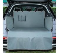 KYG Car Boot Liner Heavy Duty Car Boot Protector Waterproof & Resistant Car Boot Cover with Bumper & Side Protection Universal Protector Mat for Cars, SUVs & Trucks, 184 * 105 * 38cm,Grey
