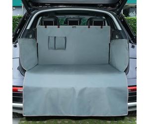 KYG Car Boot Liner With Bumper & Side Protection - Heavy Duty Waterproof Universal Protector Mat for Cars, SUVs & Trucks - 184 * 105 * 38cm, Grey