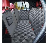 KYG Dog Car Seat Cover Dog Hammock For Car Back Seats With Side Protection And Mesh Visual Window, Durable Scratch Proof And Waterproof Pet Car Seat Cover For Cars/Trucks/Suv 135 X 148 Cm Grey