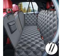 KYG Dog Car Seat Cover Dog Hammock For Car Back Seats With Side Protection And Mesh Visual Window, Durable Scratch Proof And Waterproof Pet Car Seat Cover For Cars/Trucks/Suv 135 X 148 Cm Grey