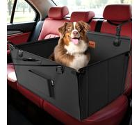 KYG Dog Car Seat for Medium & Large Dogs, Waterproof Foldable Reinforced Frame Support Rods, L (70x55x36 cm), Non-Slip Base Scratch-Resistant Fabric Removable Pad