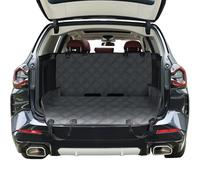 KYG Multi-Function Dog Car Protector, Waterproof Scratch Proof Nonslip Travel Hammock, Back Seat Cover & Boot Liner with Seat Anchors, Universal Fit for Cars/SUV/Trucks, Machine Washable (Grey)