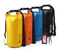 KYG Waterproof Dry Bags, 20L Yellow, with Waterproof Phone case