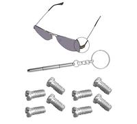 Kygear 4 Pairs Steel Replacement Screws & Screwdriver Set Repair Kit for Ray-Ban Aviator RB3025 RB3362 RB3549