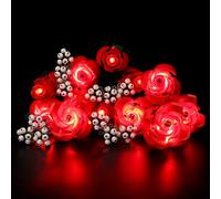 Kyglaring LED Light Kit for Lego Icons Roses Bouquet 2024 Building Set, the Flower Bouquet Lighting Kit Designed for Lego 10328 Botanical Collection-No Model(Standard Version)