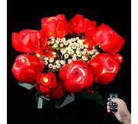 Kyglaring LED Light Kit for lego ICONS Roses Bouquet 2024 Building Sets, the Flower Bouquet Lighting Kit Compatible with lego 10328 Botanical Collection, Gift for Valentine's Day-No Model(RC Version)