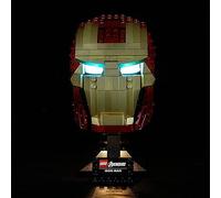 Kyglaring Led Light Kit for Super Heroes Iron Man Helmet - Compatible with Lego 76165 Building Set - Not Include The Lego Set