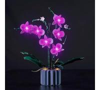 Kyglaring LED Light Set Compatible with Lego 10311 Icons Orchid Set, LED Light for Lego 10311 Creator Orchid Building Blocks Model, No Model Includedd (RC Version)