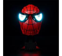 Kyglaring LED Light Set for Spiderman Building Set, Spider Mask Lighting Set Compatible with Lego 76285