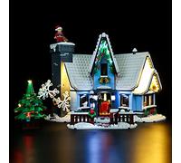 Kyglaring LED Lighting Kit Compatible with Creator Winter Village Collections Santa's Visit 10293 Building Block Set - Not Include The Model (Classic version)
