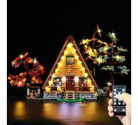 Kyglaring LED Lighting Kit Compatible with Lego A-Frame Cabin 21338 Building Blocks, Upgrade Remote Control Lighting Accessories for Lego 21338 Model Set (Not Model)