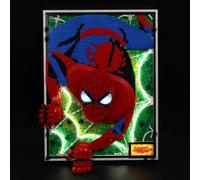 Kyglaring LED Lighting Kit Compatible with Lego Art The Amazing Spider-Man 3D Wall Art Set 31209 Building Blocks, Lighting Accessories for Lego 31209 Model Set (Not Model)