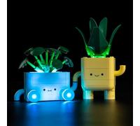 Kyglaring LED Lighting Kit Compatible with Lego Botanicals Happy Plants 10349 Building Blocks, Accessories for Lego 10349 Model Set, Touch Version (Not Include Models)