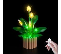 Kyglaring LED Lighting Kit Compatible with Lego Botanicals Peace Lily 11504 Building Blocks, Accessories for Lego 11504 Model Set, Touch Version (Not Include Models)