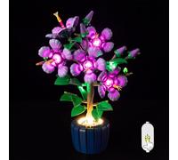 Kyglaring LED Lighting Kit Compatible with Lego Hibiscus Flower 10372 Building Blocks, Accessories for Flowers Lego Botanicals 10372 Model Set, Not Model (10372 Classic Edition)