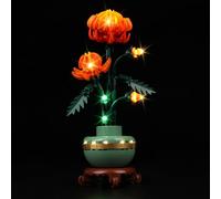Kyglaring LED Lighting Kit Compatible with Lego Icons Chrysanthemum Set 10368 Building Blocks, Lighting Accessories for Lego Icons 10368 Model Set (Not Model)
