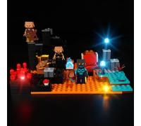 Kyglaring LED Lighting Kit Compatible with Lego Minecraft The Nether Bastion 21185 Building Blocks, Lighting Accessories for Lego 21185 Model Set (Not Model)