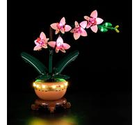 Kyglaring LED Lighting Kit Compatible with Lego Mini Orchid 10343 Building Blocks, Lighting Accessories for Flowers Lego Botanicals 10343 Model Set, Not Model (10343 Touch Edition)