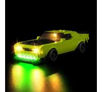 Kyglaring LED Lighting Kit Compatible with Lego Speed Champions Dodge Challenger SRT Hellcat 77237 Building Blocks, Lighting Accessories for Lego 77237 Model Set (Not Include Models)