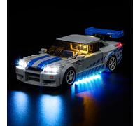 Kyglaring LED Lighting Kit Compatible with Lego Speed Champions Nissan Skyline GT-R (R34) 76917 Building Blocks, Lighting Accessories for Lego 76917 Model Set (Not Model)