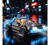 Kyglaring LED Lighting Kit Compatible with Lego Speed Champions Time Machine from Back to the Future 77256 Building Blocks, Lighting Accessories for Lego 77256 Model Set (Not Include Models)