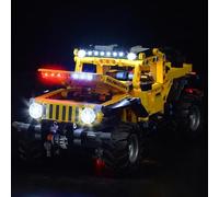 Kyglaring LED Lighting Kit Compatible with Lego Technic Jeep Wrangler 42122 Building Blocks, Lighting Accessories for Lego Technic 42122 Model Set (Not Model)