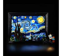 Kyglaring LED Lighting Kit Compatible with Lego Van Gogh's Starry Night Oil Painting 21333 Building Blocks, Lighting Accessories for Lego 21333 Model Set (Not Include Models)