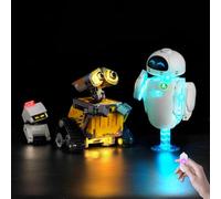 Kyglaring LED Lighting Kit Compatible with Lego WALL-E and EVE 43279 Building Blocks, Accessories for Lego 43279 Model Set, Touch Version (Not Include Models)