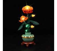 Kyglaring LED Lighting Kit for Lego 10368 Icons Chrysanthemum - Compatible with lego-10368 Flower Décor Building Blocks Model Set - Only LEDs No Brick Set (Classic Version)