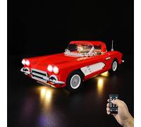 Kyglaring LED Lighting Kit (No Model) - Compatible with Lego-10321 Icons Corvette Toy Car Building Blocks Model Set - Only Leds No Brick Set (RC Version)