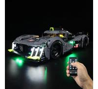 Kyglaring LED Lighting Kit (No Model) - Compatible with Lego-42156 Technic Peugeot 9X8 24H Le Mans Hybrid Hypercar Building Blocks Model Set - Only LEDs No Brick Set (Remote Version)