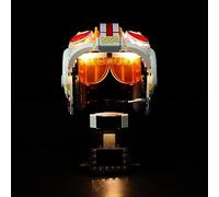 Kyglaring LED Lighting Kit (No Model) - Compatible with Lego 75327 Star Wars Luke Skywalker (Red Five) Helmet Building Blocks Model Set - Only Leds No Brick Set (Classic Version)