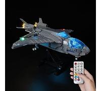 Kyglaring LED Lighting Kit (No Model) - Compatible with Lego-76248 Marvel The Avengers Quinjet Building Blocks Model Set - Only Leds No Brick Set (RC Version)