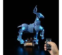 Kyglaring LED Lighting Kit (No Model) - Compatible with Lego 76414 Harry Potter Expecto Patronum 2-in-1 Stag and Wolf Animal Figures - Only Leds No Brick Set (Remote Version)