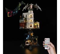 Kyglaring LED Lighting Kit (No Model) - Compatible with Lego-76417 Harry Potter Gringotts Wizard Bench Building Blocks Model Set - Only Leds No Brick Set (RC Sound Version)