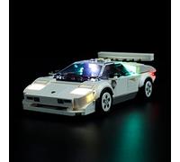 Kyglaring LED Lighting Kit (No Model) - Compatible with Lego 76908 Speed Champions Lamborghini Countach Race Car Building Blocks Model Set - Only Leds No Brick Set (Classic Version)