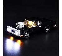 Kyglaring LED Lighting Kit (No Model) - Compatible with Lego 76912 Speed Champions Fast & Furious 1970 Dodge Charger R/T Race Car Building Blocks Model Set - Only Leds No Brick Set (Classic Version)