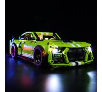 Kyglaring LED Lighting Kit Only Lights Set Compatible with Lego Technic Ford Mustang Shelby GT500 42138 Model Building Kit - Without Lego Set (Classic Version)