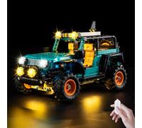 Kyglaring Lighting Kit Compatible with Lego 42227 Wrangler Rubicon Building Block Set, LED Lighting Accessories for SUV Model Car Decor, Touch Version (Models Not Included)