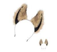 KYGVHOHI Animal Headband, Plush Wolf Ear Headband, Fun Role-Playing Accessory For Holiday Parties, Adjustable Size, A Surprise Dressing Gift For Family And Friends
