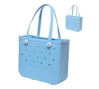 KYGVHOHI Waterproof Beach Tote, Rubber Material Storage Basket, Large Capacity, Easy to Clean, Suitable for Beaches, Sports, Picnics, and Shopping，Fashionable Gift